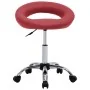 Red synthetic leather office chair with wheels by , Office chairs - Ref: Foro24-323669, Price: 78,50 €, Discount: %