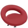 Red synthetic leather office chair with wheels by , Office chairs - Ref: Foro24-323669, Price: 78,50 €, Discount: %
