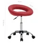 Red synthetic leather office chair with wheels by , Office chairs - Ref: Foro24-323669, Price: 78,50 €, Discount: %