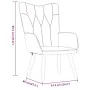 Sillón de relax con reposapiés tela rojo tinto de , Sillones - Ref: Foro24-327542, Precio: 134,79 €, Descuento: %