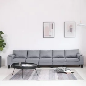 Fünfsitzer-Sofa aus hellgrauem Stoff von , Sofas - Ref: Foro24-287100, Preis: 572,55 €, Rabatt: %
