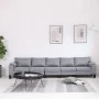 5-seater light gray fabric sofa by , Sofas - Ref: Foro24-287100, Price: 572,55 €, Discount: %