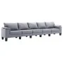 5-seater light gray fabric sofa by , Sofas - Ref: Foro24-287100, Price: 572,55 €, Discount: %