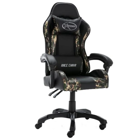 Black and camouflage synthetic leather gaming chair by , Office chairs - Ref: Foro24-320095, Price: 144,62 €, Discount: %