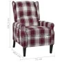 Roter Stoff-Liegesessel von , Sessel - Ref: Foro24-329310, Preis: 174,80 €, Rabatt: %