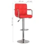 Küchenhocker 2 Stück Kunstleder Rot von , Küchenhocker - Ref: Foro24-334595, Preis: 146,51 €, Rabatt: %