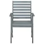 Sillas comedor de jardín 3 uds madera maciza acacia y cojines de , Sillas de jardín - Ref: Foro24-3064431, Precio: 290,73 €, ...