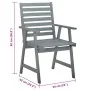Gartenesszimmerstühle 3 Stück Massivholz Akazie und Kissen von , Gartenstühle - Ref: Foro24-3064431, Preis: 290,75 €, Rabatt: %