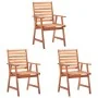 Gartenesszimmerstühle 3 Stück Massivholz Akazie und Kissen von , Gartenstühle - Ref: Foro24-3064356, Preis: 207,31 €, Rabatt: %