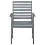 Garden dining chairs 3 pcs solid acacia wood and cushions by , Garden chairs - Ref: Foro24-3064444, Price: 284,75 €, Discount: %