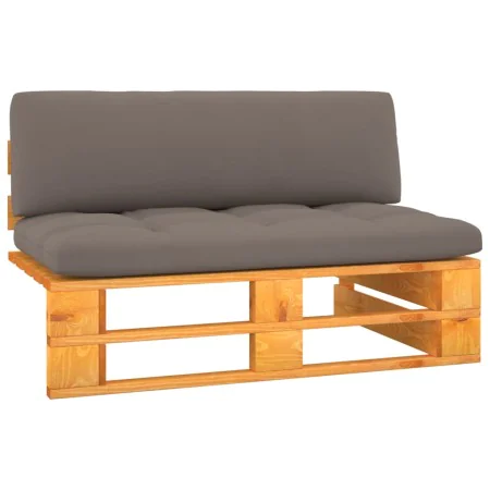 Central pallet sofa for garden made of brown honey impregnated pine wood by , Modular outdoor sofas - Ref: Foro24-3066525, Pr...