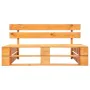 Central pallet sofa for garden made of brown honey impregnated pine wood by , Modular outdoor sofas - Ref: Foro24-3066525, Pr...