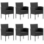 7-piece black garden dining set by , Garden sets - Ref: Foro24-3067928, Price: 592,33 €, Discount: %
