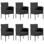 Gartenspeiseset mit 7 Teilen in Schwarz von , Gartensets - Ref: Foro24-3067928, Preis: 592,34 €, Rabatt: %