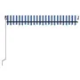 Toldo manual retráctil con LED azul y blanco 450x350 cm de , Toldos - Ref: Foro24-3069201, Precio: 436,40 €, Descuento: %