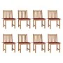 Gartenstühle, 8 Stück, Teakholz mit Kissen. von , Gartenstühle - Ref: Foro24-3073151, Preis: 886,92 €, Rabatt: %