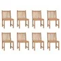 Gartenstühle, 8 Stück, Teakholz mit Kissen. von , Gartenstühle - Ref: Foro24-3073151, Preis: 886,92 €, Rabatt: %