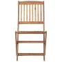 Folding garden chairs 8 units and solid acacia wood cushions by , Garden chairs - Ref: Foro24-3075113, Price: 427,86 €, Disco...