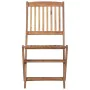 Folding garden chairs 8 units and solid acacia wood cushions by , Garden chairs - Ref: Foro24-3075132, Price: 408,42 €, Disco...