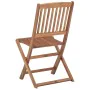 Folding garden chairs 8 units and solid acacia wood cushions by , Garden chairs - Ref: Foro24-3075132, Price: 408,42 €, Disco...