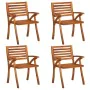 Gartenstühle mit Kissen, 4 Stück Massivholz aus Akazie von , Gartenstühle - Ref: Foro24-3075187, Preis: 421,75 €, Rabatt: %
