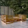 Muebles de jardín 5 pzas y cojines marrón miel madera pino de , Conjuntos de jardín - Ref: Foro24-3075257, Precio: 319,86 €, ...