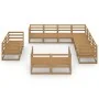 Gartenmöbel 11-teilig in Honigbraun Massivholz Kiefer von , Gartensets - Ref: Foro24-3075947, Preis: 739,16 €, Rabatt: %