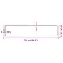 Solid untreated oak wood table top 220x50x(2-6) cm by , Table tops - Ref: Foro24-3156341, Price: 152,99 €, Discount: %