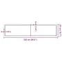 Tablero de mesa madera maciza roble sin tratar 220x50x(2-6) cm de , Tableros para mesas - Ref: Foro24-3156341, Precio: 152,99...