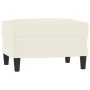 Sessel mit Hocker aus cremefarbenem Samt, 60 cm. von , Sofas - Ref: Foro24-3201172, Preis: 209,74 €, Rabatt: %