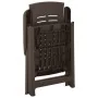 Reclining garden chairs, 2 units, plastic, mocha color by vidaXL, Garden chairs - Ref: Foro24-315832, Price: 170,97 €, Discou...
