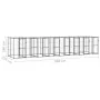 Perrera de exterior de acero con techo 19,36 m² de , Casetas y cercados para perros - Ref: Foro24-3082255, Precio: 1,00 €, De...