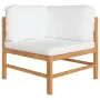 Set de muebles de jardín 6 pzas madera de teca y cojines crema de , Conjuntos de jardín - Ref: Foro24-3087200, Precio: 740,16...
