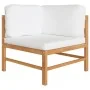 6-piece garden furniture set made of teak wood with cream cushions by , Garden sets - Ref: Foro24-3087242, Price: 668,36 €, D...