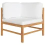 Set de muebles de jardín 6 pzas madera de teca y cojines crema de , Conjuntos de jardín - Ref: Foro24-3087242, Precio: 668,36...