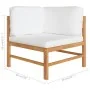 6-piece garden furniture set made of teak wood with cream cushions by , Garden sets - Ref: Foro24-3087242, Price: 668,36 €, D...