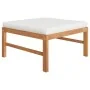 6-piece garden furniture set made of teak wood with cream cushions by , Garden sets - Ref: Foro24-3087202, Price: 658,82 €, D...