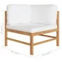 6-piece garden furniture set made of teak wood with cream cushions by , Garden sets - Ref: Foro24-3087202, Price: 658,82 €, D...