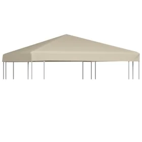 Gazebo canopy 310 g/m² 3x3 m beige by , Covers for tents and gazebos - Ref: Foro24-44778, Price: 105,27 €, Discount: %