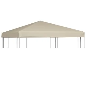 Toldo de cenador 310 g/m² 3x3 m beige de , Cubiertas para carpas y cenadores - Ref: Foro24-44778, Precio: 67,69 €, Descuento: %
