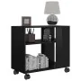Side table made of glossy black plywood, measuring 70x35x55 cm. by , Side tables - Ref: Foro24-802127, Price: 45,41 €, Discou...