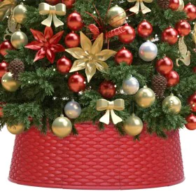 Red Christmas tree skirt Ø65x19.5 cm by , Christmas tree footmuff - Ref: Foro24-331301, Price: 22,31 €, Discount: %