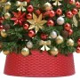 Red Christmas tree skirt Ø65x19.5 cm by , Christmas tree footmuff - Ref: Foro24-331301, Price: 21,85 €, Discount: %