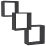 Estante de pared de cubo madera contrachapada gris 68x15x68cm de , Estantes y estanterías - Ref: Foro24-800272, Precio: 25,60...