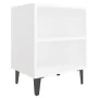 Nachttisch mit weißen Metallbeinen 40x30x50 cm von , Nachttische - Ref: Foro24-805797, Preis: 33,09 €, Rabatt: %