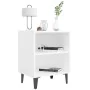 Nachttisch mit weißen Metallbeinen 40x30x50 cm von , Nachttische - Ref: Foro24-805797, Preis: 33,09 €, Rabatt: %