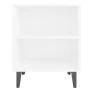 White bedside table with metal legs 40x30x50 cm by , Nightstands - Ref: Foro24-805797, Price: 33,05 €, Discount: %