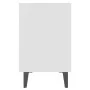 White bedside table with metal legs 40x30x50 cm by , Nightstands - Ref: Foro24-805797, Price: 33,05 €, Discount: %