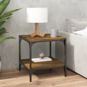 Side table made of smoked oak plywood, 40x40x40 cm by , Coffee table - Ref: Foro24-819381, Price: 42,07 €, Discount: %