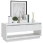 Fernsehmöbel aus weißem glänzendem Sperrholz 102x41x44 cm von , TV-Möbel - Ref: Foro24-809491, Preis: 72,60 €, Rabatt: %